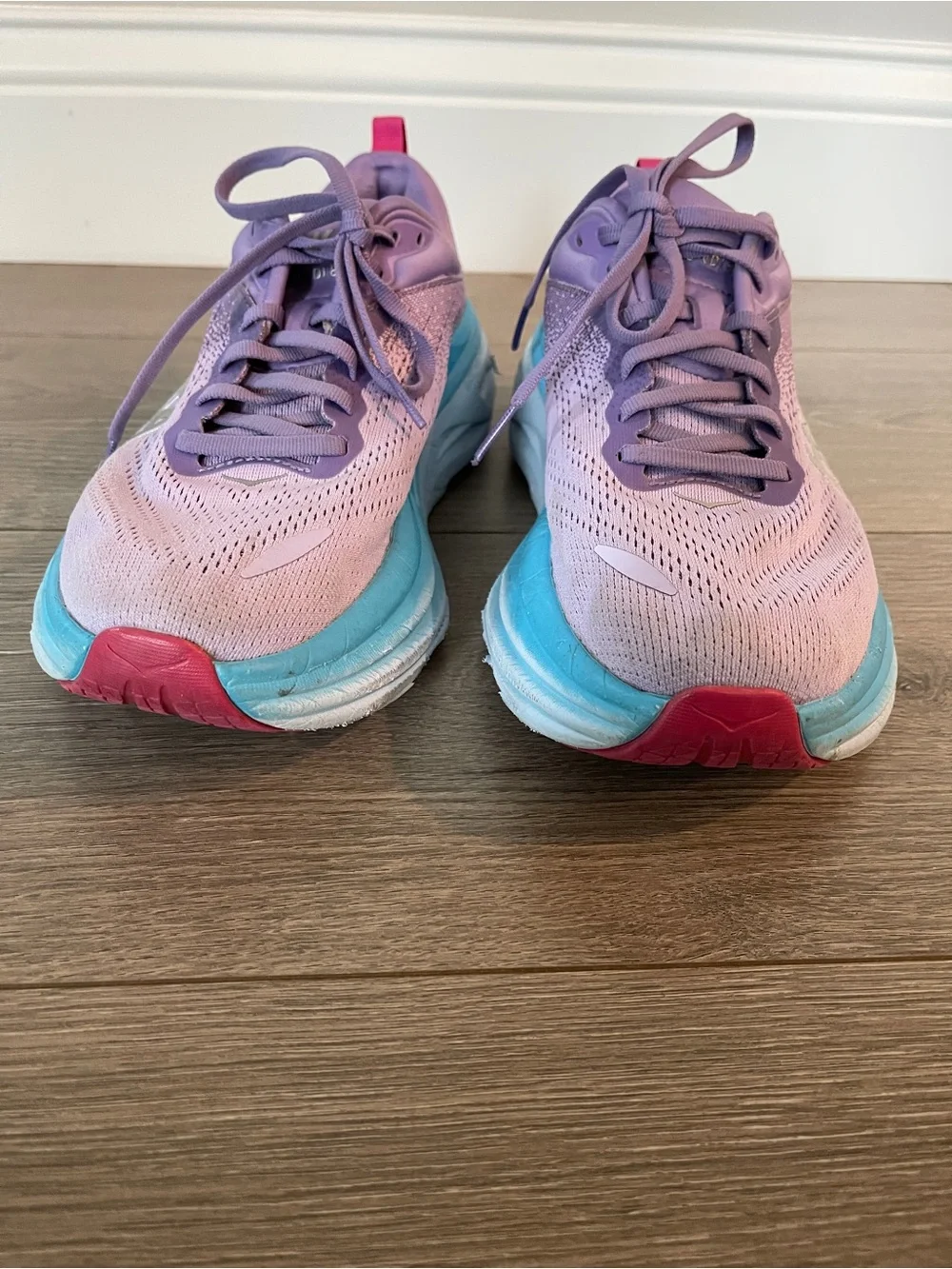 Hoka Bondi 8 Chalk Violet/Pastel Lilac Women's Running Shoes Size 8.5 - Picture 11 of 12